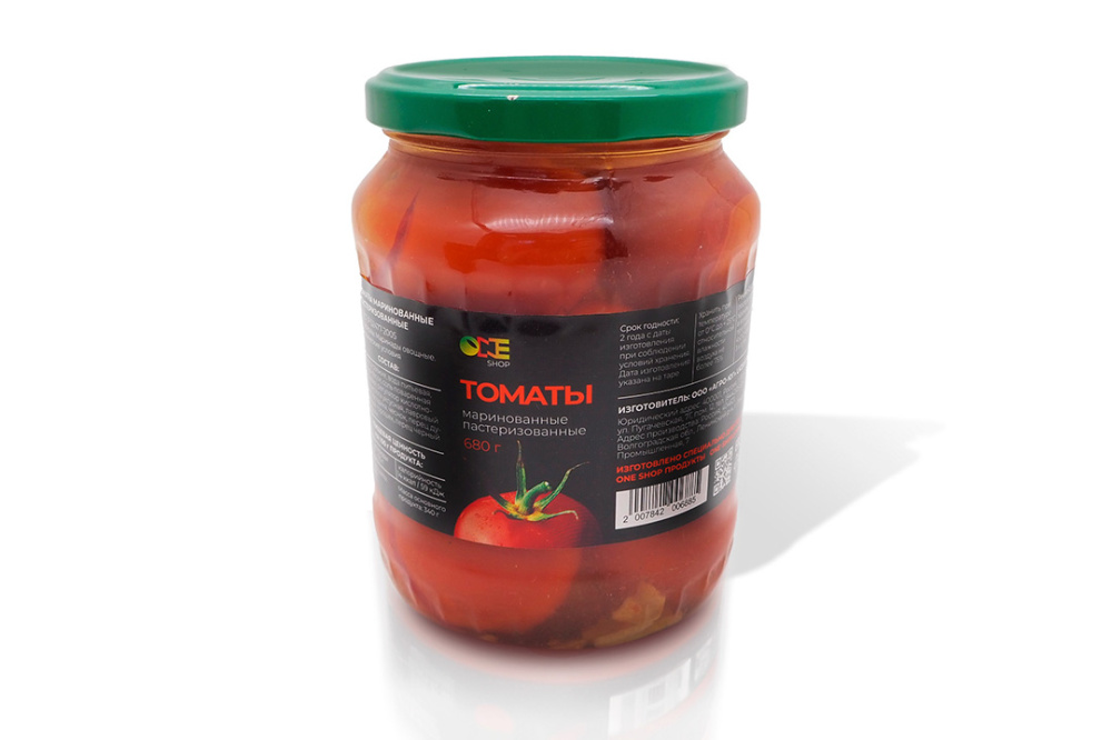 Томаты маринованные One Shop ст/б 680 г.